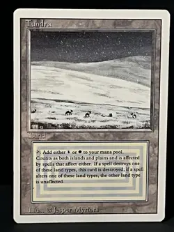 MTG x1 Tundra Dual Land Revised Rare (LP) - Image 1