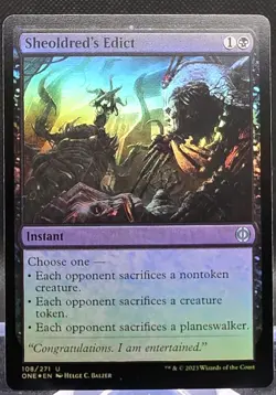 Sheoldred's Edict #108 Phyrexia All Will Be One Foil Uncommon - Image 1