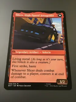MTG Universes Beyond Transformers #6 Slicer Hired Muscle / High-Speed Antagonist - Image 2
