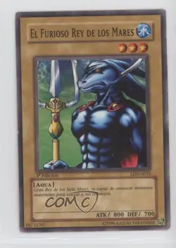 The Furious Sea King Spanish 1st Ed. YuGiOh Legend of Blue Eyes White Dragon 1z8 - Image 1