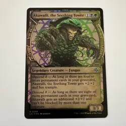 MTG ~ Akawalli, the Seething Tower ~ The Lost Caverns of Ixalan ~ U 0298 Foil - Image 1