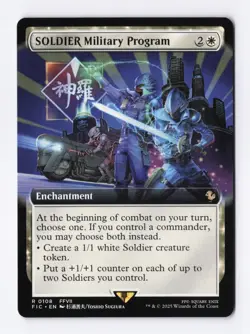 SOLDIER Military Program (Extended Art) 0108 (R) MTG Commander Final Fantasy FIC - Image 1