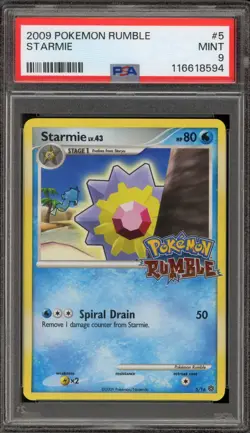 Pokemon Starmie Rumble #5 PSA 9 Mint - Image 1