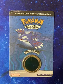 POKEMON SAPPHIRE LIMITED EDITION COLLECTOR'S COIN 2003 NEW/SEALED - Image 1
