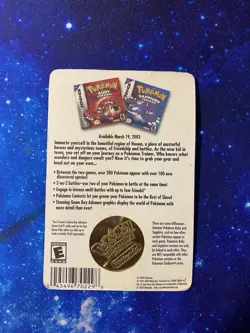 POKEMON SAPPHIRE LIMITED EDITION COLLECTOR'S COIN 2003 NEW/SEALED - Image 2