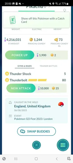 Pokemon Go Shiny Pikachu Purple Crown - Image 2