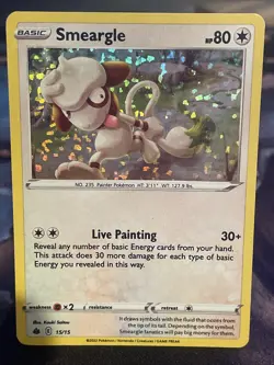 Smeargle 15/15 Confetti Holo McDonald's Promo Pokemon TCG Near Mint - Image 1