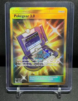 Pokegear 3.0 233/214 Gold Secret Rare Pokemon 2019 SM Unbroken Bonds NM - Image 1