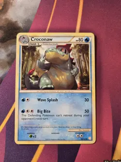 Croconaw 38/123 Heartgold & Soulsilver Regular Uncommon Pokemon TCG Card NM - Image 1