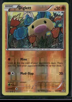 Diglett Reverse Foil Pokemon XY Generations #38 - Image 1