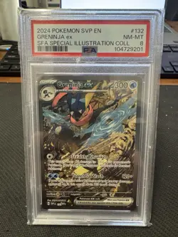 PSA 8 Greninja Ex Special Illustration 132 2024 SVP EN Pokemon Promo 114088448 - Image 1