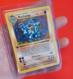 Machamp Base Set Shadowless Holo Card 008/102 Very Rare Pokemon - Image 1