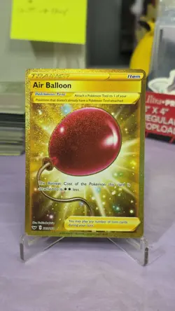 Pokemon TCG Sword & Shield Base Set Secret Rare Air Balloon 213/202 NM - Image 1