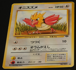 Pokemon card old back Japanese vintage set 4 Rattata Rattata Spearow Spearow - Image 3