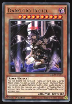 Darklord Ixchel - MAGO-EN106 - Gold Rare - 1st Edition Yugioh - Image 1