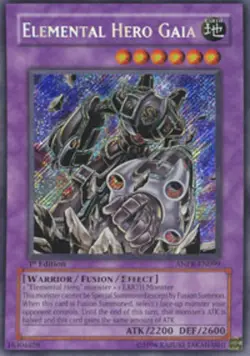 Yugioh! MP Elemental Hero Gaia - ANPR-EN099 - Secret Rare - 1st Edition Moderate - Image 1