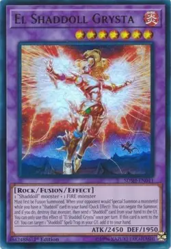 Yugioh! MP El Shaddoll Grysta - SDSH-EN041 - Ultra Rare - 1st Edition Moderately - Image 1