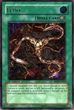 Yugioh! MP Flint - RDS-EN042 - Ultimate Rare - Unlimited Edition Moderately Play - Image 1