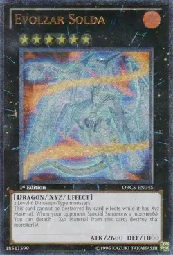 Yugioh! MP Evolzar Solda - ORCS-EN045 - Ultimate Rare - 1st Edition Moderately P - Image 1