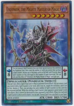 Yugioh! MP Endymion, the Mighty Master of Magic - SR08-EN001 - Ultra Rare - 1st - Image 1