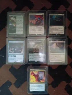 7 MTG Valuable Collectible Cards- Voice Of Victory, Staff Of The Storyteller ETC - Image 1