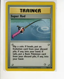 NEO GENESIS SET SUPER ROD TRAINER POKEMON CARD 103/111 EX/NM - Image 1