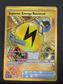 Superior Energy Retrieval PAL 277/193 Paldea Evolved Hyper Gold Card Pokemon NM - Image 1