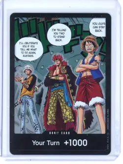 DON!! Card (Trafalgar Law, Eustass Kid and Monkey.D.Luffy) - OP07 - Image 1