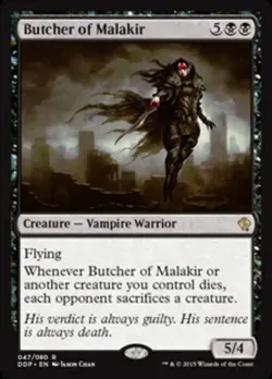 1x Butcher of Malakir NM-Mint, English Duel Decks: Zendikar vs Eldrazi MTG Magic - Image 1