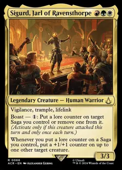 MTG ACR: Sigurd, Jarl of Ravensthorpe (Legendary Creature) Regular Rare Foil 066 - Image 1