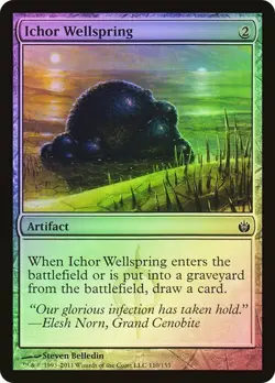 Mirrodin Besieged MTG FOIL Ichor Wellspring Magic - Image 1