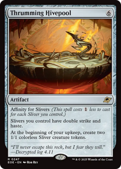 Thrumming Hivepool Edge of Eternities - Near Mint Foil - Image 1