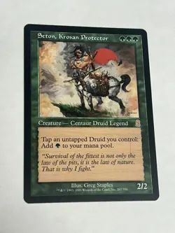 Seton, Krosan Protector Light Play, English Magic the Gathering MTG Odyssey - Image 1