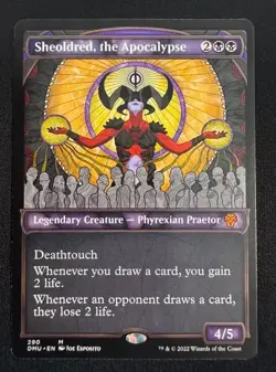 **ERROR PRINT** Sheoldred, the Apocalypse - Showcase MTG Dominaria United - NM - Image 1
