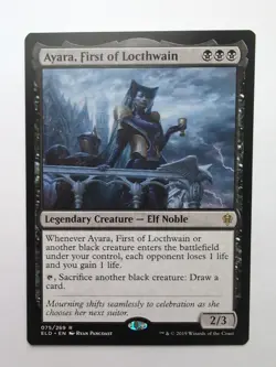MTG Ayara, First of Locthwain (ELD) Throne of Eldraine Regular Rare 075/269 - Image 1