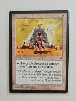 Righteous Aura - Visions - LP - MTG Magic - Common - Enchantment - Image 1