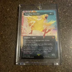 Traveling Chocobo #406 Mint Condition, Final Fantasy Borderless non foil - Image 1