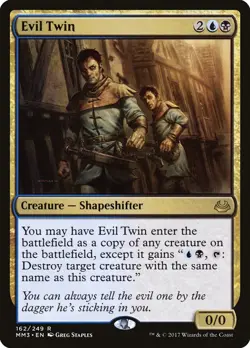 Evil Twin Light Play, English Magic the Gathering MTG Modern Masters 2017 - Image 1