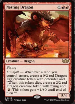 Nesting Dragon NM/M Tarkir Dragonstorm Commander MTG Magic Card - Image 1