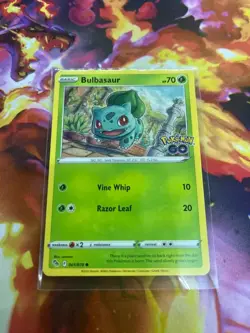 Bulbasaur 001/078 Pokemon GO Regular NM-Mint Pokemon TCG - Image 3