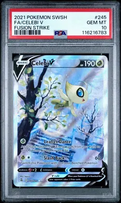 (PSA 10) Pokemon: Fusion Strike - Celebi V #245 [Alternate Art/Full Art] - Image 1