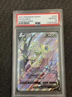(PSA 10) Pokemon: Fusion Strike - Celebi V #245 [Alternate Art/Full Art] - Image 4