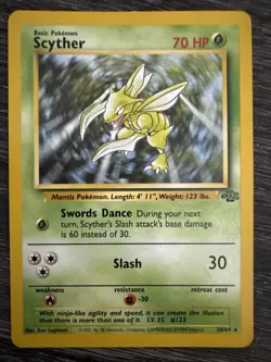 1999 Pokemon Classic - Jungle Scyther #26/64 - LP - Image 1