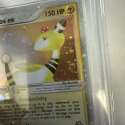 2003 PSA 9 Ampharos ex #89 Holo Rare EX Pokemon TCG ex Dragon, 4 galaxy swirls - Image 3