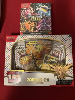 Pokemon TCG PALDEAN FATES Booster Bundle and Pokemon TCG Scarlet and Violet 151 - Image 1