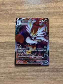 Pokemon TCG Cinderace VMAX Rebel Clash 036/192 Holo Ultra Rare - Image 1