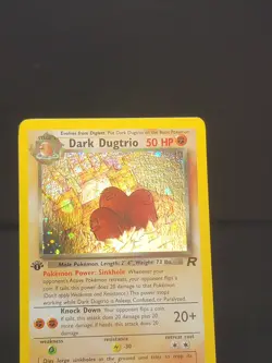 Pokemon TCG Dark Dugtrio 1st Edition Team Rocket 6/82 HOLO - Rare NEAR MINT - Image 2