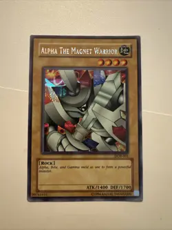 Yu-Gi-Oh! TCG Normal Alpha the Magnet Warrior Secret Rare - Image 1