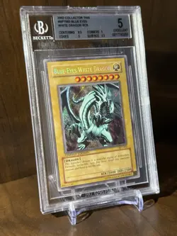 2002 BPT-003 Blue-Eyes White Dragon LIMITED EDITION SCR Yu-Gi-Oh BGS 5 - Image 1
