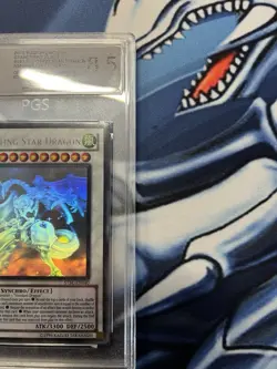 YuGiOh 2010 Shooting Star Dragon STBL-EN040 Ghost Rare PGS 8.5 1st Edition - Image 2
